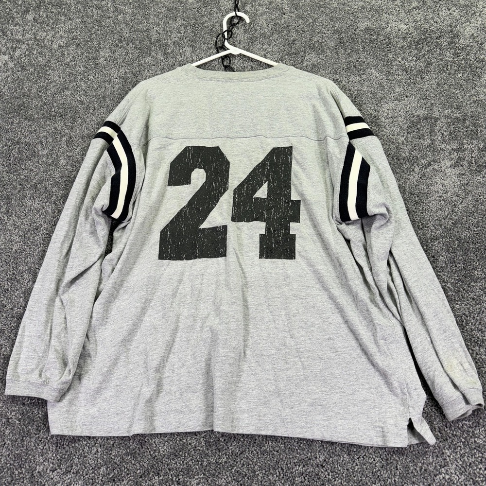 Cadre Athletic Shirt Mens XL Gray Long Sleeve 24 Jersey Football Graphic Casual - Picture 2 of 12